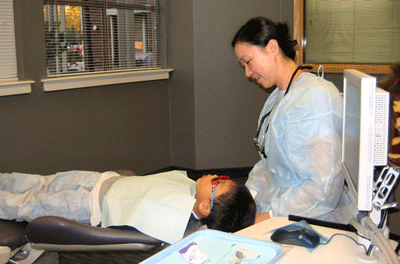 Dentist and Client