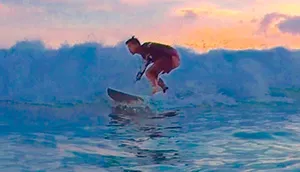 Image of a Man surfing